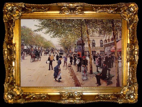 framed  Jean Beraud Boulevard des capucines, ta009-2